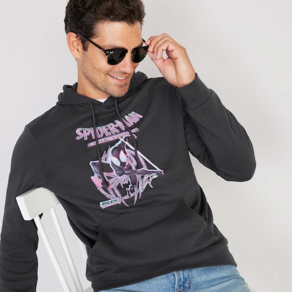 NWT OLD NAVY Marvel™ Spider-Man Gender-Neutral Pullover Hoodie for AdSpider-Man - Picture 4 of 5